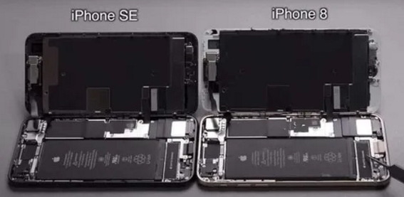 iPhone SE拆解，内部构造和iPhone 8大体一样，维修成本不会上升！